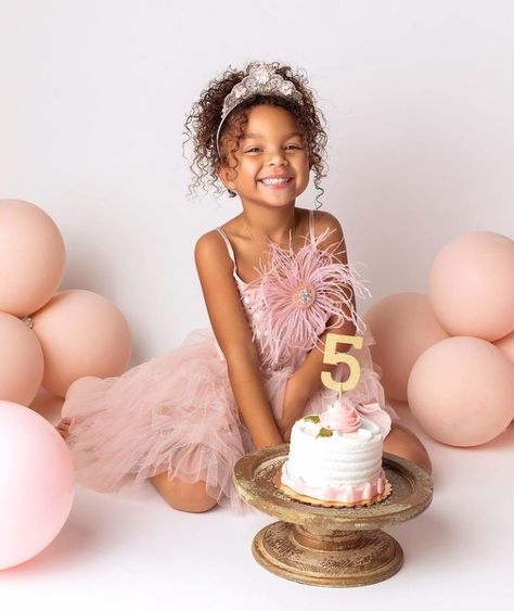 Ballet Birthday Photoshoot, Five Is A Vibe Birthday Photoshoot, Five Year Old Birthday Photoshoot, 7th Birthday Girl Photoshooting Ideas, 6 Year Photoshoot, 4th Birthday Girl Photoshooting, Girl 5th Birthday Photoshooting Ideas, 3rd Birthday Studio Photoshoot, Ballerina Birthday Photoshoot