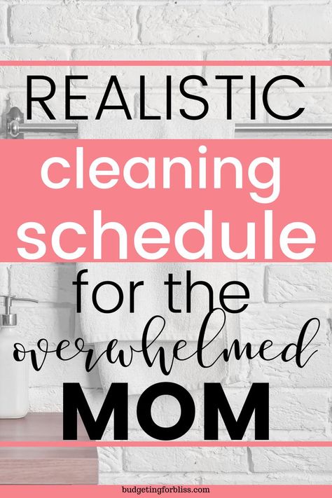 Realistic Cleaning Schedule, Weekly Cleaning Routine, Working Mom Cleaning Schedule, Easy Cleaning Schedule, Household Cleaning Schedule, Easy House Cleaning, Deep Cleaning House, Cleaning Schedule Printable, Clean House Schedule