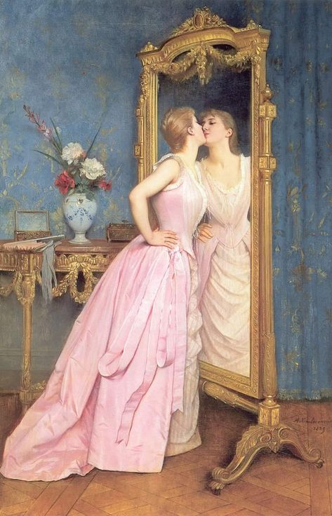 Auguste Toulmouche, Arsitektur Kolonial, Victorian Paintings, Rennaissance Art, Art Classique, Arte Inspo, Victorian Art, Historical Art, Old Paintings