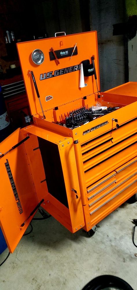 Us General Tool Cart Mods, Us General Tool Cart, Mechanic Shop Organization, Mechanics Shop Organization, Mechanics Tool Cart, Husky Tool Box, Mobile Tool Box, Custom Tool Boxes, Toolbox Ideas