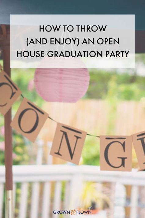 A good open house party is a leisurely stretch of time with people coming and going as they please, with a serve yourself bar, an array of (mostly) room temperature food, and a relaxed atmosphere. Here’s how to do it. #graduationparty #grad #party #openhouse #partyideas #partydecorations #college #student #highschool Senior Open House Ideas, Serve Yourself Bar, Graduation Open House Ideas, Open House Ideas For Seniors, Open House Ideas, Graduation Open House, Graduation Activities, Open House Party, Open House Parties