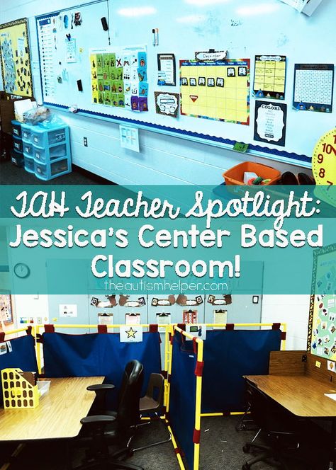 Structured Teaching Classroom Setup, Center Based Classroom Setup, Behavior Intervention Classroom Setup, Teacch Classroom Setup, Self Contained Classroom Setup, Sped Organization, Teacher Spotlight, Aba Classroom, Special Education Classroom Setup