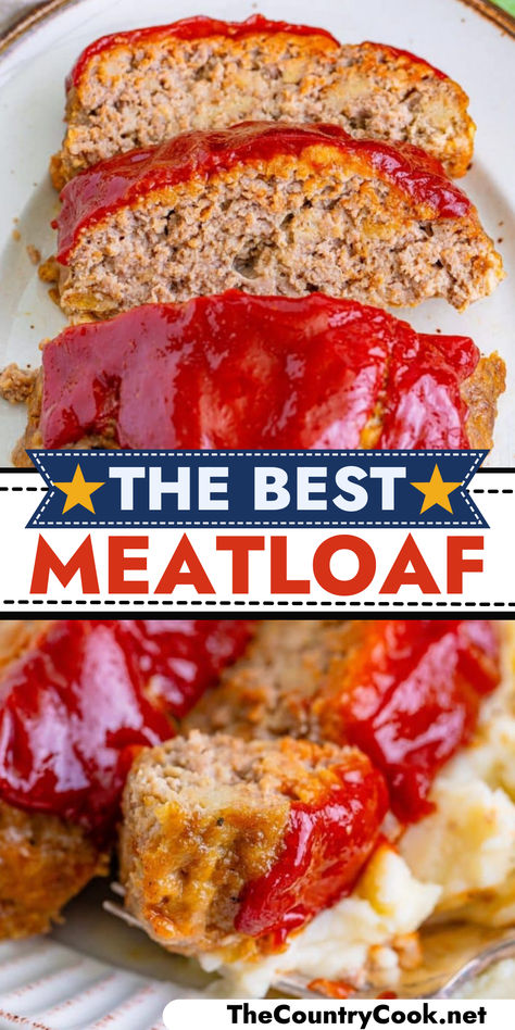 Momma’s Best Meatloaf recipe is full of flavor and is moist and scrumptious! It’s simple to make and comes out perfect every time! All Beef Meatloaf, Meatloaf Recipes With One Pound Beef, 1pound Meatloaf Recipes, Meatloaf Recipes With Ground Beef And Italian Sausage, Worlds Best Meatloaf, Meatloaf With Salsa Recipe, Best Meatloaf Recipe Ever, Simple Meatloaf Recipes Easy, Southern Meatloaf Recipes