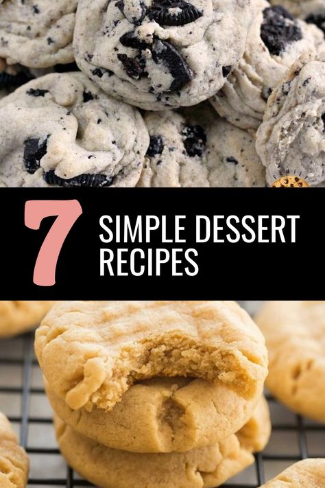 Looking for easy dessert recipes that are quick, convenient, and delicious? Whether you're catering to a crowd or just whipping up a treat for one, we've got you covered! Explore a variety of options such as no-bake desserts, healthy choices, and kid-friendly sweets. With just 3 ingredients or less, these recipes make it simple to satisfy your sweet tooth anytime. Try out these effortless dessert ideas today! Deserts Recipes Without Chocolate, Dessert Recipes No Chocolate, Dessert Recipes No Butter, Low Ingredient Desserts, Easy Shareable Desserts, Simple Dessert Recipes 3 Ingredients, Few Ingredient Dessert, Dessert Recipes For A Crowd, No Bake Dessert Recipes