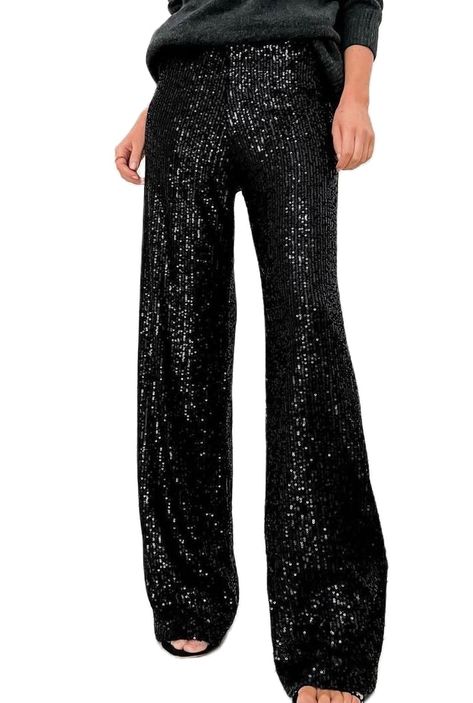 Silver Trousers, Glitter Pants, Sequin Pant, Straight Pants, British Style, Long Pants, Bling Bling, Straight Leg Pants, High Waisted Pants