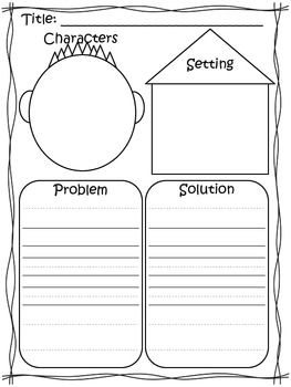 These are two quick sheets for kiddos to name characters and setting of a story.  They will need to determine the problem and how it was solved.  The second page connects the book to their own lives by asking how they would have solved the problem!  :)  Enjoy! Characters Setting Problem Solution, Story Elements Graphic Organizer, Story Elements Worksheet, Character Worksheets, Teaching Character, First Grade Writing, Have Fun Teaching, Character And Setting, 3rd Grade Reading