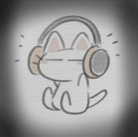 #headphones #music #kitty Headphones Drawing, Cat Headphones, Headphones Art, Lion Cat, Headphones Music, Music Cartoon, Really Cool Drawings, Music Drawings, Witchy Wallpaper