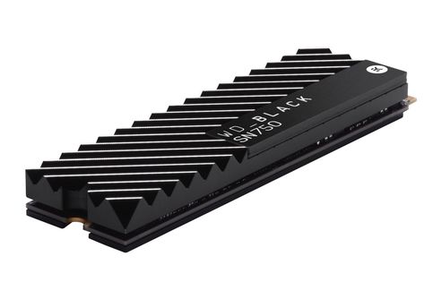 Western Digital’s Black SSD gets upgraded performance and a heat sink for gaming Electric Pattern, Heatsink Design, Car Designs, Tv Led, Disco Duro, External Hard Drive, Design Language, Microsoft Windows, Hard Disk