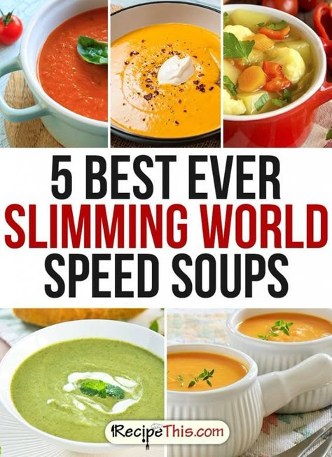 Speed Soup, Slimmers World Recipes, Soup Maker Recipes, Sliming World, Low Calorie Soup, Speed Foods, Soup Maker, Food Soup, Syn Free