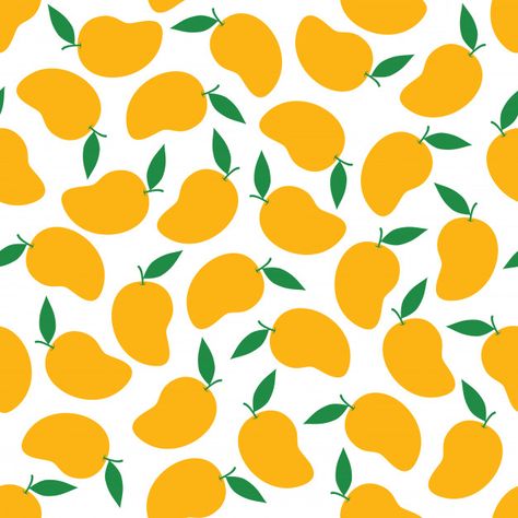 Mango seamless pattern background vector design Premium Vector | Free Vector #Freepik #vector #freebackground #freepattern #freefood #freeabstract Mango Wallpaper Fruit, Mango Pattern Design, Mango Illustrations, Mango Packaging, Mango Background, Mango Wallpaper, Mango Pattern, Food Abstract, Mango Vector