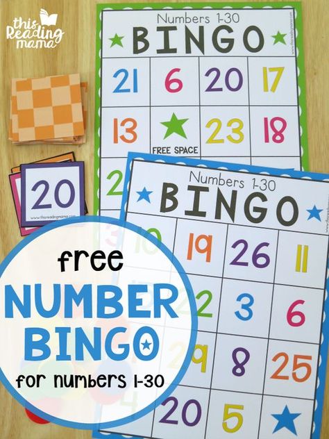 Looking for a fun way to work on number recognition for numbers 1-30? Try these FREE Number BINGO boards. Six different boards come in this freebie as well as number cards {color & black/white available}. This freebie is the 10th and final post of our Getting Ready for Kindergarten Series. I simply can’t believe how fast the summer has gone! … Getting Ready For Kindergarten, Number Bingo, Math Bingo, Ready For Kindergarten, Daily Five, Prek Math, Math Number Sense, Numbers Kindergarten, Teaching Numbers