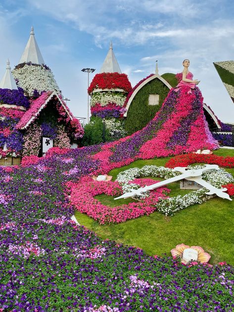 Dubai Safari, Dream Country, Miracle Garden, Dubai Vacation, Dubai Aesthetic, Flower Garden Design, Visit Dubai, Dubai City, Beautiful Plants