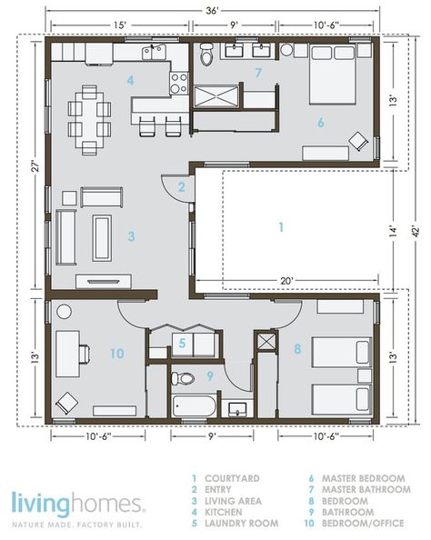 LivingHomes and Make It Right Introduce Affordable Green Prefab : TreeHugger Intentional Community, Building A Container Home, التصميم الخارجي للمنزل, Container House Plans, Casa Container, Shipping Container House, Container House Design, Hus Inspiration, Container Homes