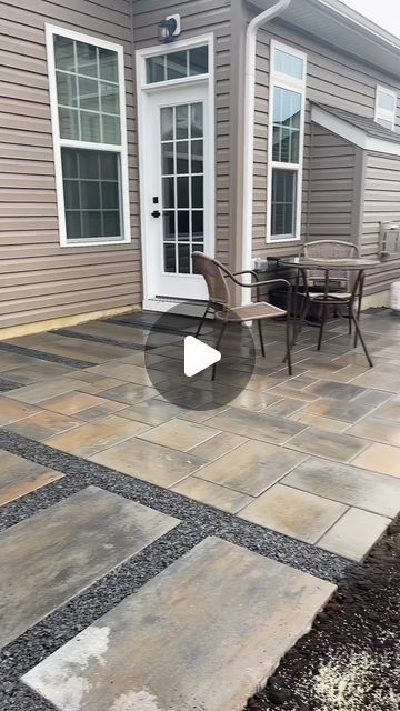 Ez Hardscaping & Landscaping on Instagram: "Here’s how to install a paver patio like a pro 💪🏽" Turfstone Pavers Patio, Front Yard With Parking Space, Pavers Small Backyard, Pavers For Bbq Area, Flooring For Outdoor Patio, Expanding Patio Ideas, Stone And Paver Patio Ideas, Patio Flooring Ideas Outdoor, Patio Extension Ideas Pavers