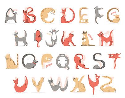 Cat Typography, Cat Font, Cat Alphabet, Cat Type, Type Design Inspiration, Animal Font, Trending Fonts, Font Creator, Christmas Fonts