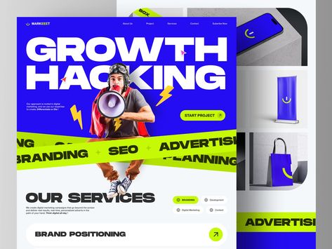 Marketing Agency Landing Page, Agency Website Inspiration, Desain Ux, Agency Landing Page, Marketing Agency Website, Landing Page Website, Agency Website Design, Digital Marketing Design, Agency Website