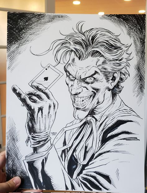 Dc Comics Drawings, Dc Comics Art Drawings, Comic Drawing Ideas, Joker Drawing Sketches, Joker Reference, The Joker Drawing, Joker Comic Art, Joker Drawing Pencil, Detailing Drawing