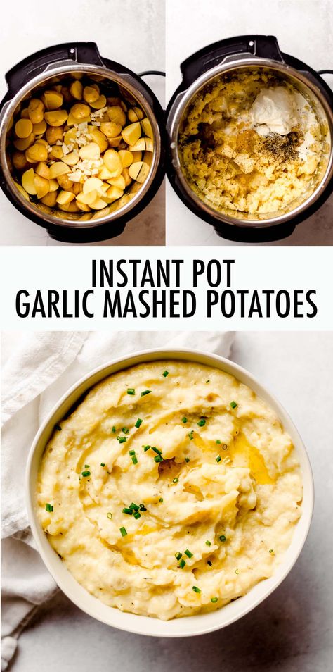 Mash Potato Instant Pot, Instant Pot Mashed Potatoes Russet, Instant Pot Garlic Mashed Potatoes, Instapot Mashed Potatoes, Sabbath Dinner, Ingredient Prep, Thanksgiving Meals, Savory Sides, Thanksgiving 2022