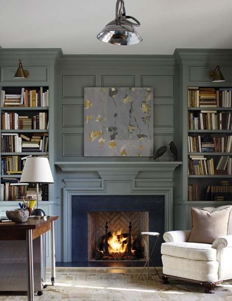 Built-ins to Love! How to add character and value to your home with custom millwork. Collins Interiors, French Country Modern, Casa Country, 아파트 인테리어, Built In Bookcase, Cozy Fireplace, Cool Ideas, Treasure Box, Fireplace Design