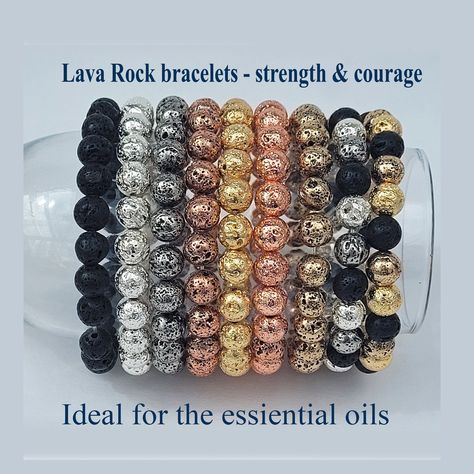 Lava bead bracelet