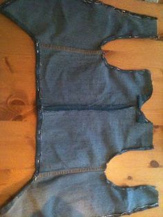 Jacket Tutorial, Diy Vest, Jean Diy, Recyceltes Denim, Denim Waistcoat, Diy Jeans, Jean Jacket Vest, Denim Vests, How To Make Skirt