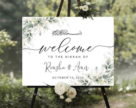 Engagement Signs, Greenery Decor, Eucalyptus Wedding, Bridal Shower Signs, Wedding Welcome Sign, Welcome To Our Wedding, Digital Weddings, Wedding Rehearsal, Wedding Welcome Signs