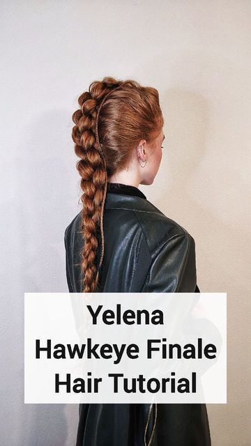 Booktok Hairstyles, Yelena Belova Hawkeye Braid, Yelena Braids Tutorial, How To Do Yelena Belova Hairstyle, Yelena Belova Braid Hairstyle, Yelena Belova Hair Tutorial, Yelena Belova Braids, Yelena Braids, Yelena Belova Hairstyle Tutorial