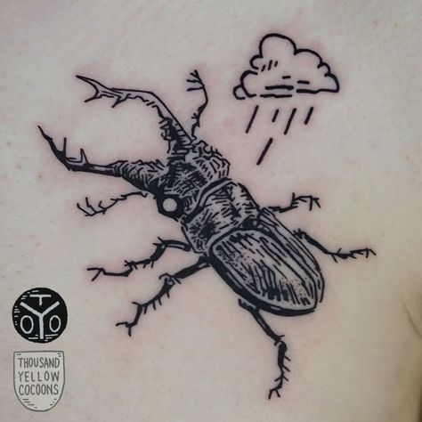 Vintage Beetle Illustration, Stag Beetle Drawing, Stag Beetle Tattoo, Beatle Tattoo, Custom Beetle, Beetle Illustration, Beetle Tattoo, Woodcut Tattoo, Throat Tattoo