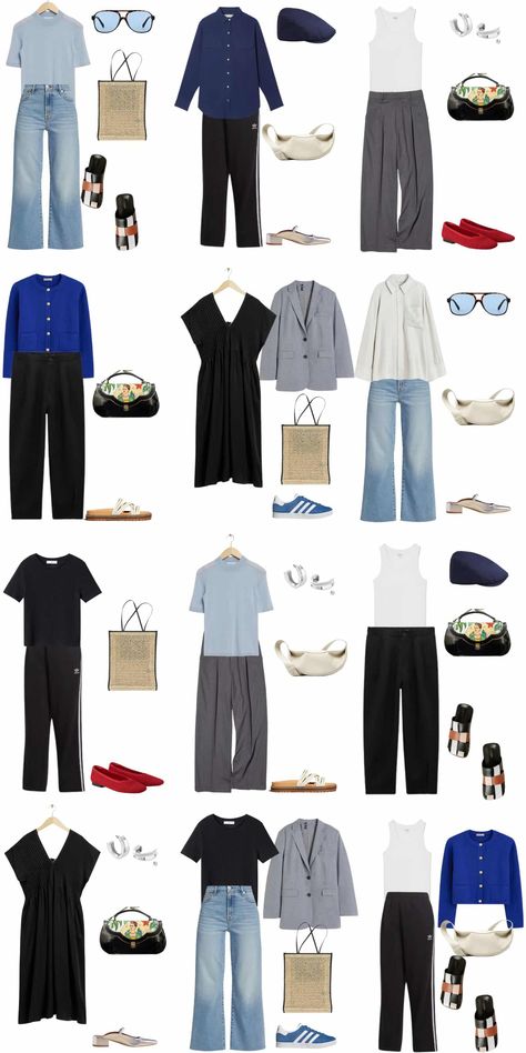 A 12 Piece Stay At Home Mom Summer Capsule Wardrobe - livelovesara Mom Capsule Wardrobe, Trendy Work Outfit, Outfits Minimalist, Style Evolution, Spring Work Outfits, Summer Capsule, 20s Fashion, Summer Capsule Wardrobe, Utila