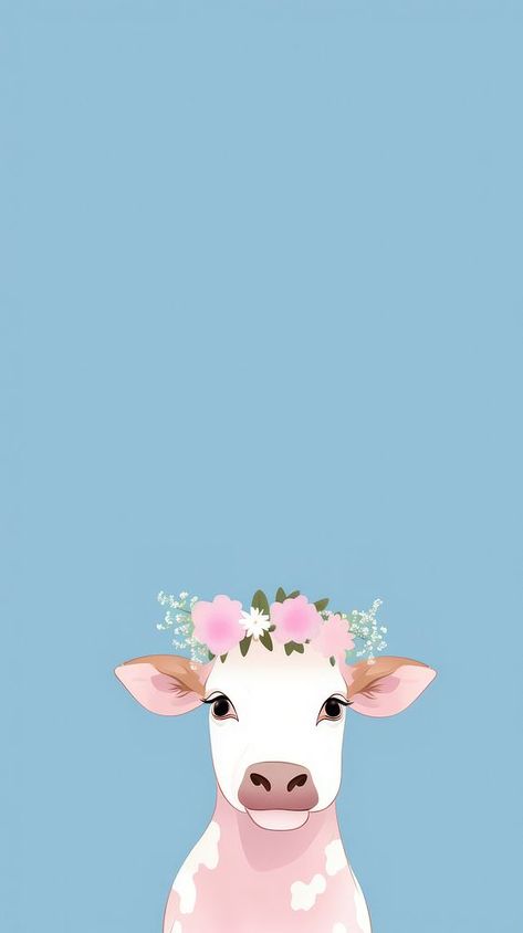 Cow selfie cute wallpaper animal livestock cartoon. | premium image by rawpixel.com / Tanat Chittirungsan Cow Selfie, Images Of Cows, Solid Color Wallpaper, Cow Wallpaper, Selfie Cute, Aesthetic Illustration, Color Wallpaper, Wallpaper Cute, Cute Wallpaper