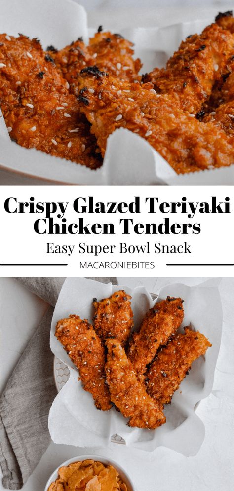 Teriyaki Chicken Tenders, Superbowl Snack, Football Sunday Food, Sunday Food, Snack Easy, Healthy Superbowl Snacks, Baked Chicken Tenders, Football Sunday, Superbowl Snacks