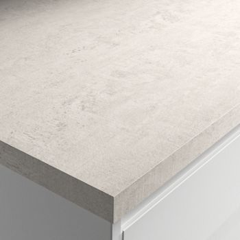 Wickes Matt Laminate Worktop - Woodstone Blanc 600mm x 38mm x 3m | Wickes.co.uk Matt Kitchen Cabinets, Benchmarx Kitchen, Matt Kitchen, White Worktop, Utility Cupboard, Living Room Wood Floor, Laminate Worktop, Laminate Colours, White Laminate