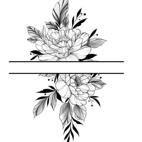 Flower Band Tattoo, Tattoo Designs Watercolor, Tattoo Designs Skull, Tattoo Designs Floral, Tattoo Designs Black And White, Quote Tattoo Designs, Tattoo Designs Traditional, Tattoo Designs Mandala, Tattoo Designs Geometric