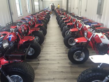 WORLD'S LARGEST ATV COLLECTION | ATV Rider Honda Trike, 3 Wheeler, Freightliner Trucks, Drift Trike, Motorcycle Dirt Bike, Honda Bikes, 4 Wheeler, Honda Motorcycles, Big Wheel