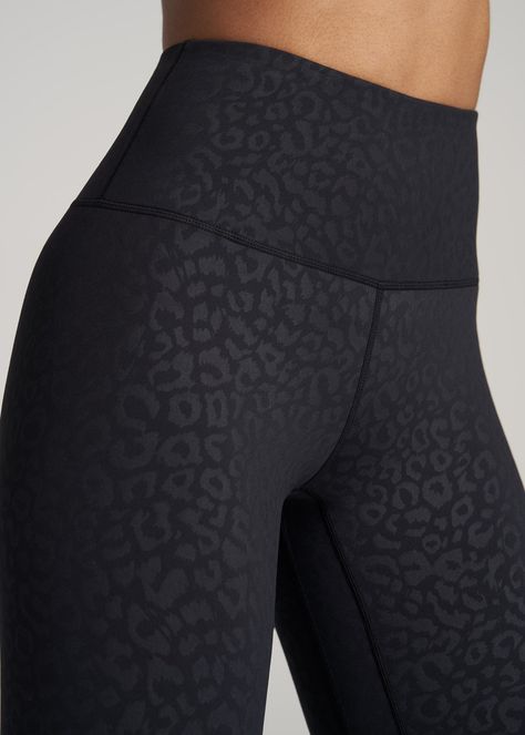 About Our High-Waisted Tall Leggings These are the women's tall leggings you've been waiting for. Buttery-soft and extra-long, you'll want to wear this pair from our Balance collection all day long. Leggings are an essential piece in any woman's wardrobe, something you can wear to work out at the gym and hang out on the weekend – but finding options that fit your frame can be tricky. That's where we come in. We designed this pair exclusively for women between 5'9” and 6'6” with both Tall and Ext Target High Rise Leggings, Tall Leggings, Cheetah Leggings, Cheetah Print Leggings, Black Cheetah Print, Leggings Outfits, Lulu Leggings, Women In Black, Perfect Leggings