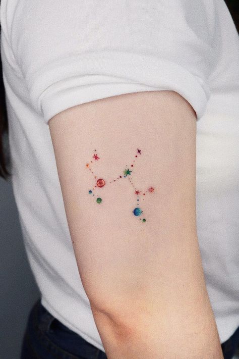 18 Best Sagittarius Tattoo Ideas Best Sagittarius Tattoos, Sag Tattoo Ideas, Sagittarius Tattoo Aesthetic, Sagittarius Tattoo Women, Sagitarius Constalation Tattoo, Sagittarius Minimalist Tattoo, Saggitarius Tattoo Unique For Women, Saggitarius Tattoo Constellation, Sagittarius Star Constellation Tattoo