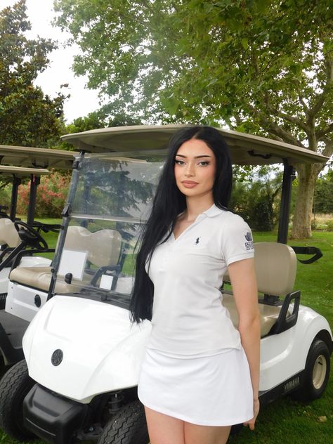 #fashion #aesthetic #golf #insta #outfit #women Golf Date Outfit, Mini Golf Date Outfit, Top Golf Outfit, Mini Golf Date, Golfing Outfits For Women, Golf Date, Golfing Outfits, Date Outfit, Top Golf