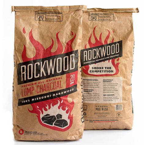 Rockwood on Packaging of the World - Creative Package Design Gallery Charcoal Packaging, Briket Arang, Lump Charcoal, Charcoal Briquettes, Best Charcoal, Pecan Wood, Label Image, Cool Packaging, Croquettes