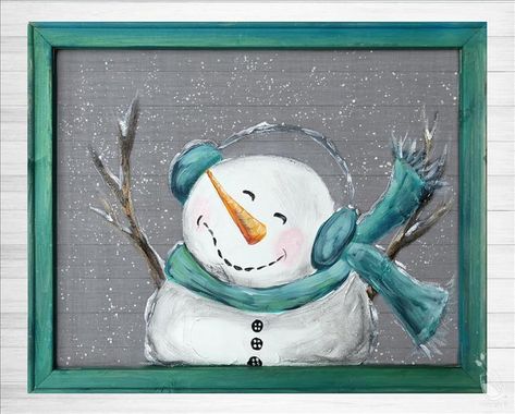 Painted Window Screens, Diy Schneemann, Screen Painting, Holiday Snowmen, Snowman Painting, 12 December, Snowman Crafts, Christmas Tree Farm, Window Painting