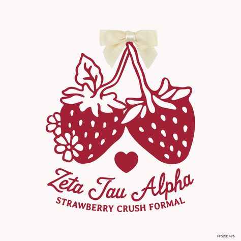 Design unique and trendy custom merch for your Greek organization from Fresh Prints! Submit a proof request to get a free mockup of your design today.� 

Zeta Tau Alpha designs | Zeta Tau Alpha apparel | custom apparel | greek apparel | Sorority designs | Formal designs  |Formal apparel | strawberry | strawberries | flower | heart | hearts | zeta tau alpha | formal | sisterhood | philanthropy | social

#shirtjustgotcrazy #freshprints Strawberry Merch, Strawberry Sorority, Zeta Tau Alpha Graphic, Zeta Tau Alpha Shirts, Trendy Merch, Formal Shirt Design, Alpha Apparel, Strawberry Crush, Custom Merch