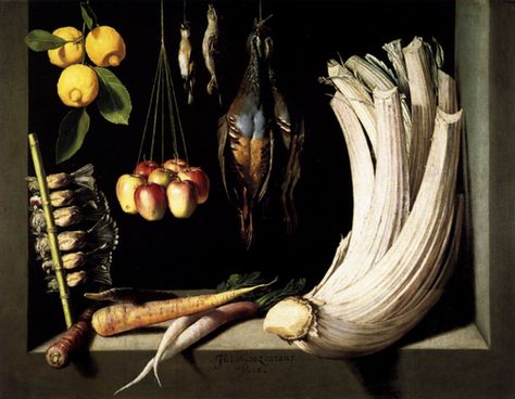 Juan Sanchez Cotan, Photo Still Life, Arts And Crafts Wallpaper, Subject Of Art, Paul Cezanne, Spanish Artists, Gcse Art, Caravaggio, Natural Forms