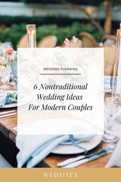 If you're the kind of couple looking to deviate from tradition, keep reading for 6 nontraditional wedding ideas we love for a modern celebration. Nontraditional Wedding Ideas, Traditional Wedding Invitations, Unconventional Wedding, Surprise Wedding, Summer Wedding Guests, Wedding Gift Registry, Wedding Activities, Modern Couple, Nontraditional Wedding