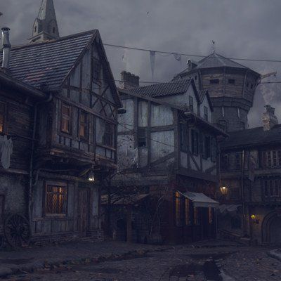 Victorian Slums Aesthetic, Victorian Architecture England, Victorian Town Aesthetic, Poor Victorian Aesthetic, Victorian Dystopia, Run Down Village, Victorian Town Square, Victorian Street Aesthetic, Victorian Village Aesthetic