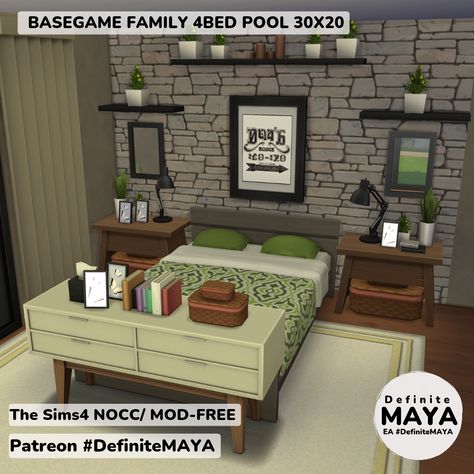 Sims 4 Base Game Bedroom Ideas, Base Game Bedroom Sims 4, Sims Rooms Ideas Base Game, Sims Base Game Bedroom, Sims 4 Living Room Ideas Base Game, Sims 4 Bedroom Ideas No Cc, Sims 4 Base Game Room Ideas, Game Bedroom Ideas, Sims 4 Bedroom Ideas