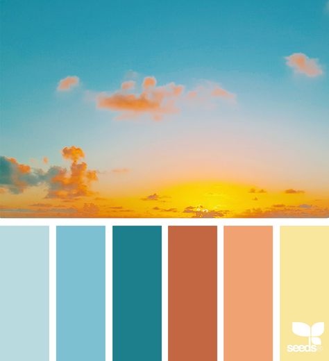 color set | design seeds | Bloglovin’ Design Seeds Color Palette, Sunset Color Palette, Seeds Color, Sunrise Colors, Color Concept, Sunset Color, Sky Design, Design Seeds, Sunset Colors