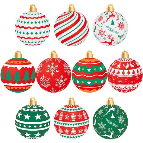 PRICES MAY VARY. What You Can Get: you will get 50 pieces of Christmas ball cutouts in 10 styles, and we also provide you with 60 glue points, suitable for decorating the bulletin boards, windows and walls Double Printed Design: these ball shaped Christmas ornaments are made of 200 grams of coated paper, with double printed, colorful and not easy to fade; The Christmas ball cutouts are not easy to break or deform, offering you a long time of use Classic Christmas Themed Design: these Christmas b School Christmas Party, Christmas Cutouts, Christmas Kindergarten, Christmas Balls Decorations, Home Window, Cardboard Cutouts, Ball Decorations, Holiday Christmas Tree, Colorful Christmas