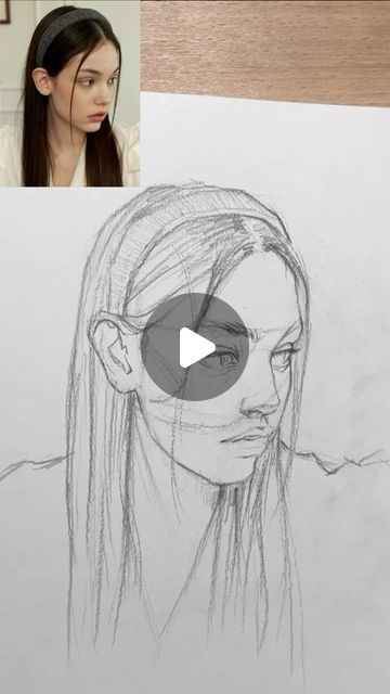 Sketching Faces Step By Step, Face Proportions Drawing Sketches, Quick Portrait Sketches, Sketching Face Proportions, Portrait Sketches Pencil Faces, Face Sketch Tutorial, Watercolour Portrait Faces, Facial Proportions Drawing Art Lessons, Basic Portrait Drawing Face Proportions