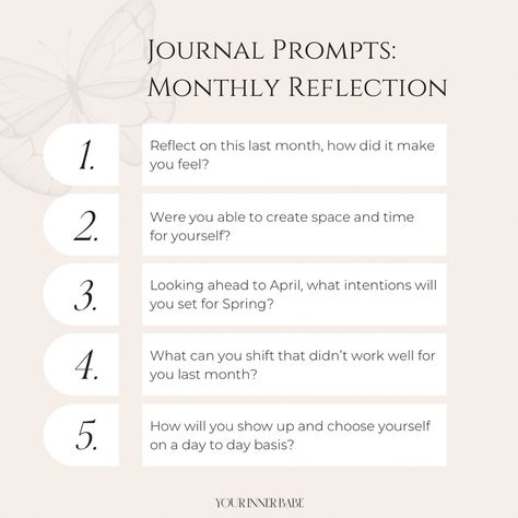 Journal Prompts For Monthly Reflection, End Of The Month Reflection Prompts, Journal Prompts End Of Month, 1st Of The Month Journal Prompts, End Of Summer Journal Prompts, Month End Journal Prompts, New Month Reflection, Monthly Reflection Prompts, March Prompts 2024