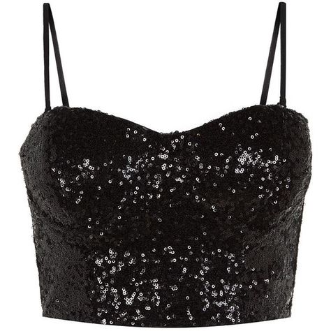 Black Sequin Bralet (270 UAH) ❤ liked on Polyvore featuring tops, shirts, crop tops, blusas, black, sweetheart crop top, going out tops, bralette crop top, cropped tops and sequined tops Sparkly Clothes, Designer Crop Top, Sparkly Crop Tops, Crop Top Design, Craft Boutique, Shirts Crop Tops, Sparkly Outfits, Party Crop Tops, Bauchfreies Top