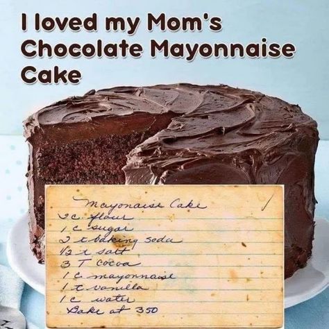 Chocolate Cake Recipe From Scratch, Mayo Cake, Cake Recipe From Scratch, Mayonnaise Cake, Hp Sauce, Chocolate Mayonnaise Cake, Dessert Cookbooks, Tasty Chocolate Cake, Best Chocolate Cake